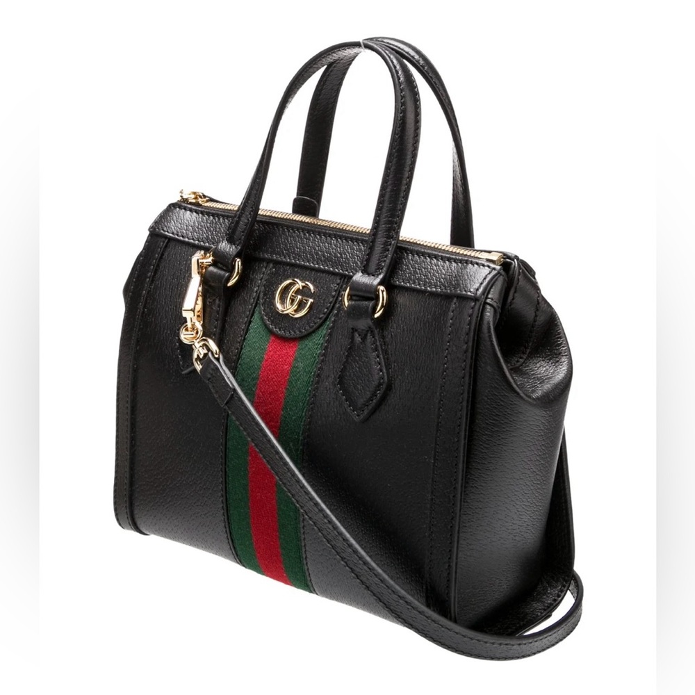 Genuine Gucci Black Ophidia Tote Handbag - Picture 3 of 16